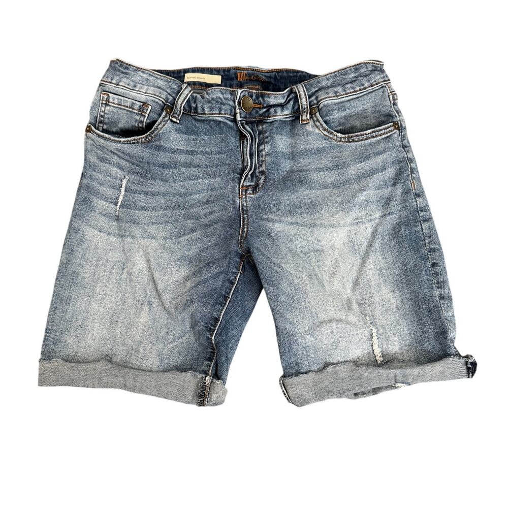 KUT From The Kloth Sophie Bermuda Denim Shorts